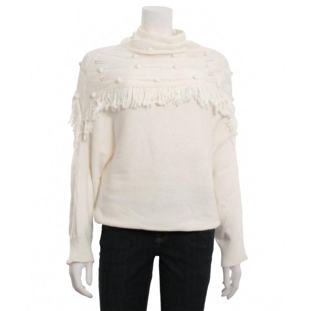 NEW FATE BY LFD women's cowl-neck sweater in cream